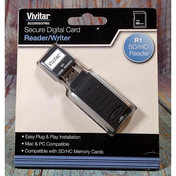 Vivitar Secure Digital Card Reader/Writer R1 SD/HC‎ Reader - Picture 3 of 8